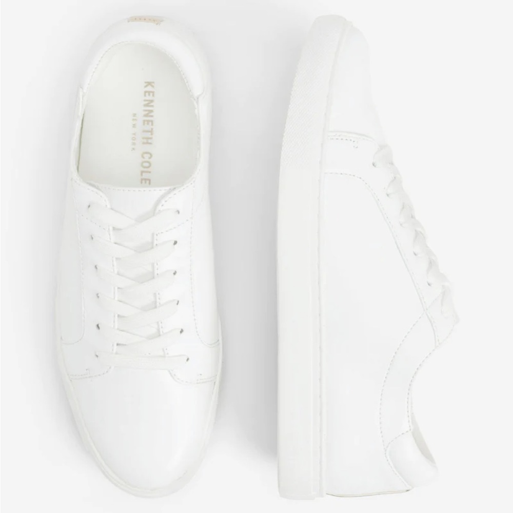 Kenneth Cole WOMEN'S LEATHER KAM SNEAKER barely worn